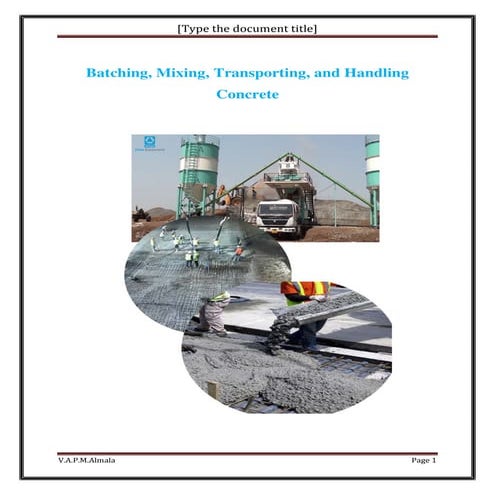 Batch plant maintenance | PDF