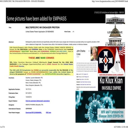 BAKER DONELSON AIDS-HIV ASSOCIATIONS As COVID-19 or CORONAVIRUS