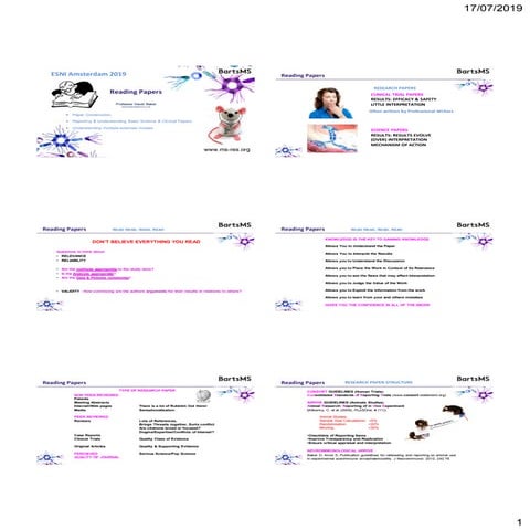 Baker esni handouts reading papers
