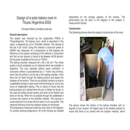 Handbook Copenhagen Solar Panel Cooker | PDF