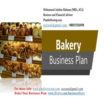 Bakery business plan