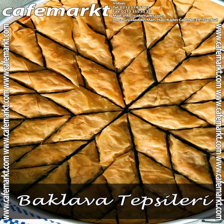 Baklava Tepsileri - www.cafemarkt.com