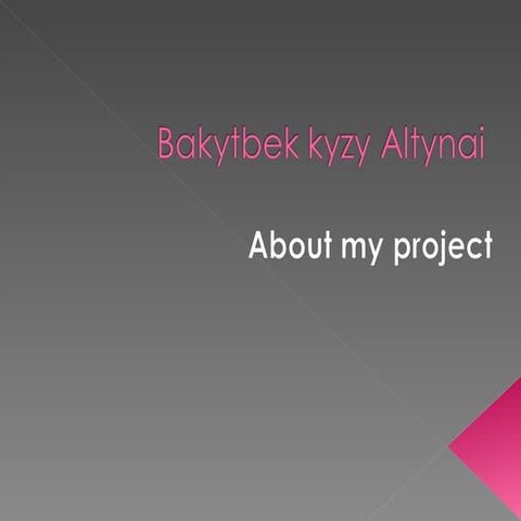 Bakytbek kyzy altynai