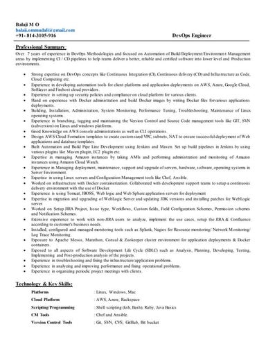 Balaji Resume