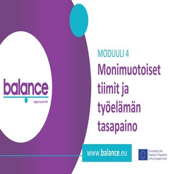 BALANCE - Moduuli 4 FIN Monimuotoiset tiimit.pptx