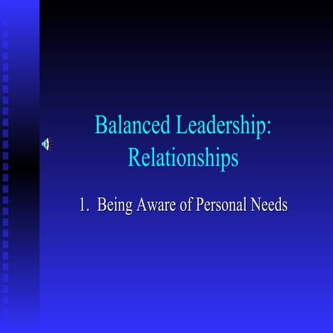 Balanced Leadership Relationship