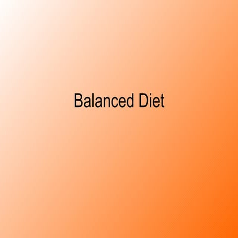 Balanced diet