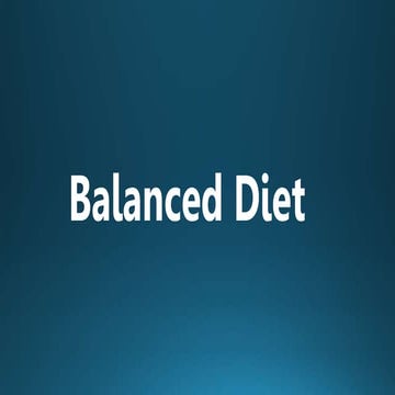 Balanced Diet