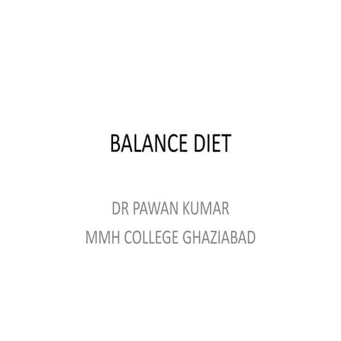 Balance diet