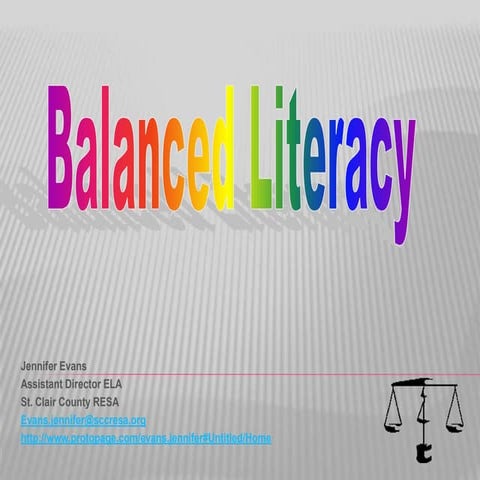 Balanced literacy evans crull 2013