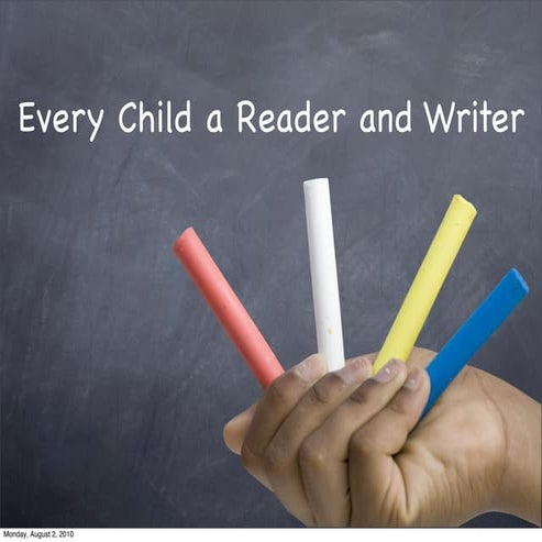 Balanced Literacy - Summer Institute 2010