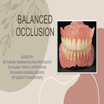 BALANCED OCCLUSION.                       pptx