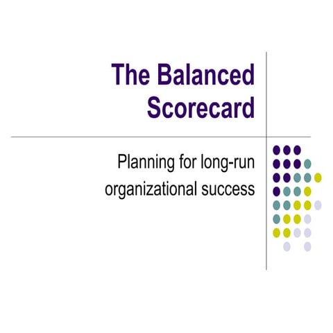 Balanced Scorecard