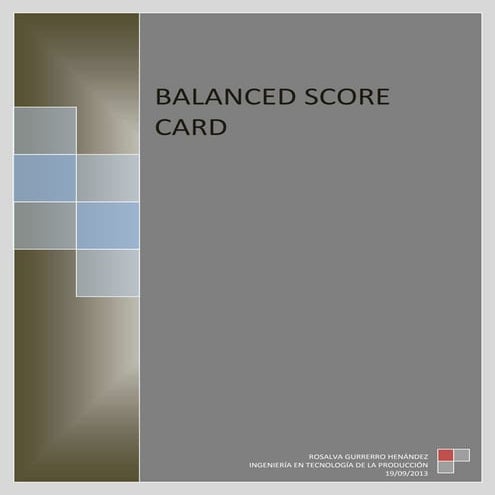 Balanced scorecard kaplan & norton | DOCX