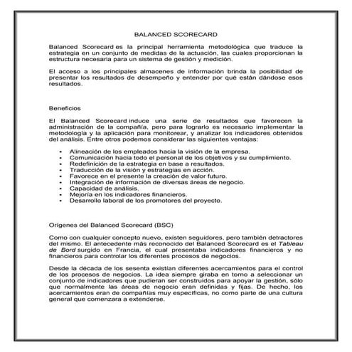 Sistema de Gestión Estratégica con Balanced Scorecard de Kaplan y ...