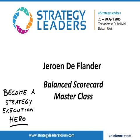Balanced Scorecard Master Class pdf 