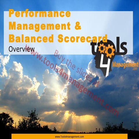 Balanced scorecard overview slides