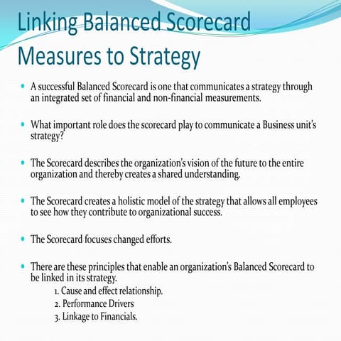 Balanced Scorecard (part 2) by Shantonu Dasmahapatra