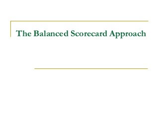 Balanced Scorecard Presentation