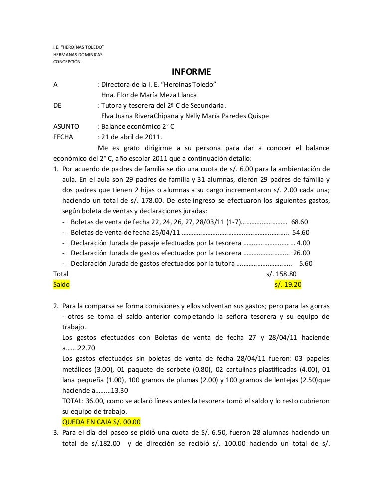 Balance económico Balance económico