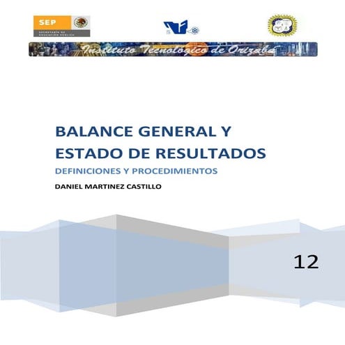 Balance general y estado de resultados