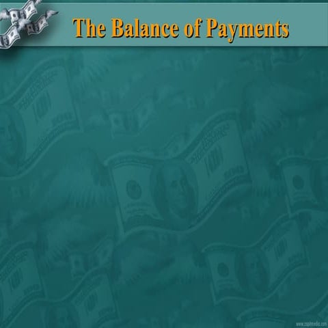 Balance of payment