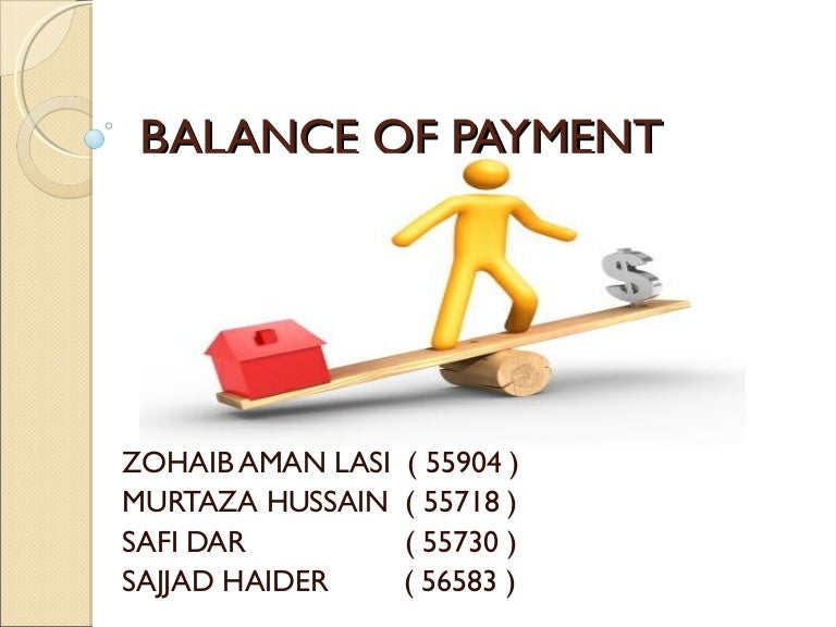 Balance of payment