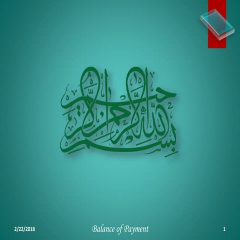 Balance of payment by Arsalan Sehro