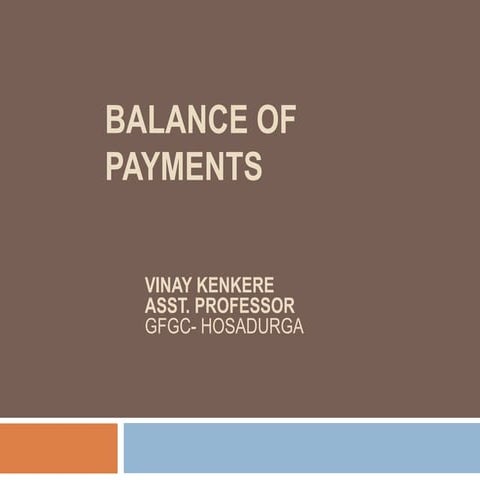 Balance of payments