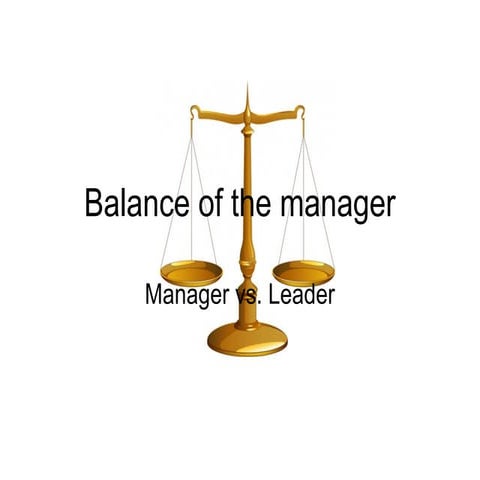 Balance Of The Manager