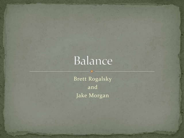 Balance powerpoint