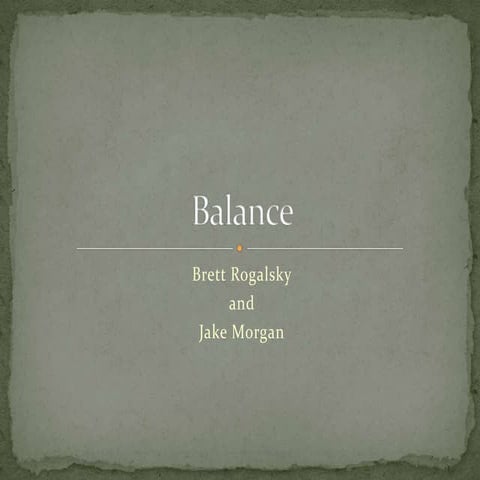 Balance powerpoint
