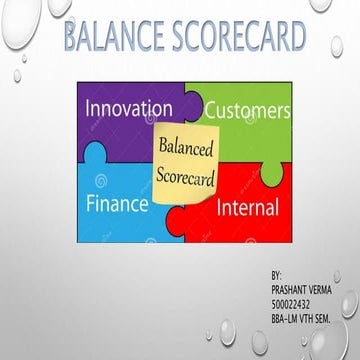 Balance scorecard
