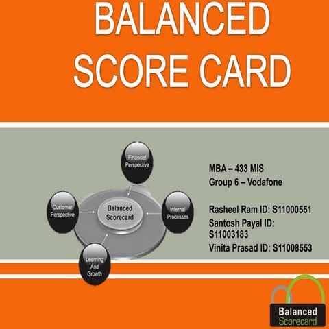 Balance scorecard presentation