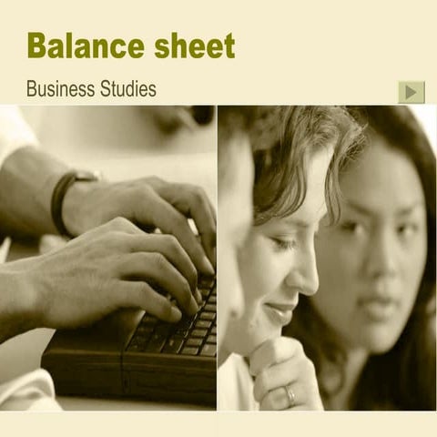 Balance Sheet