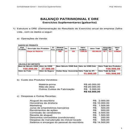 Balancetes e razonetes gabarito 00 | PDF