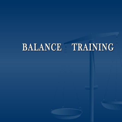 Balance Training