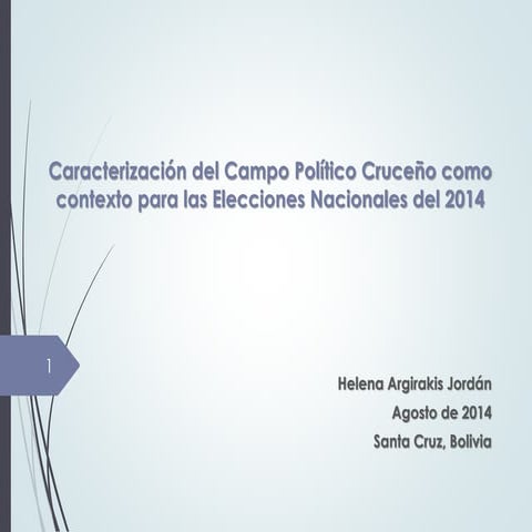 Balance y perspectivas cierre de campaña 2014