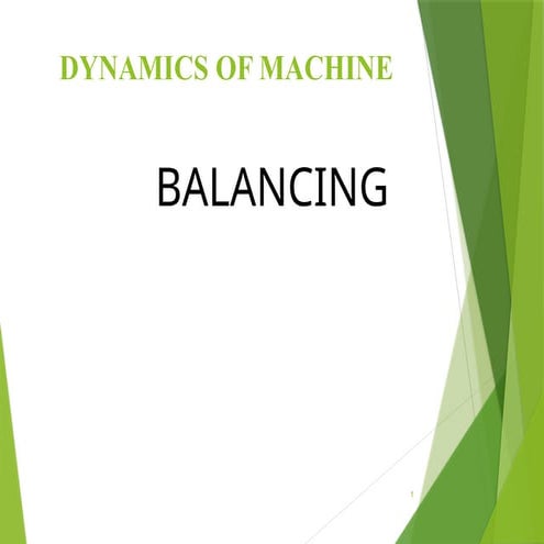 types of balancing in dynamics of machine