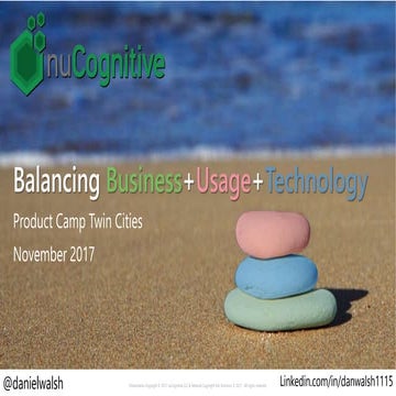 Balancing Business + Usage + Technology by Daniel Walsh nuCognitive Product M...