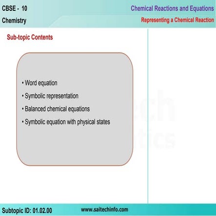 Balancing chemical equation