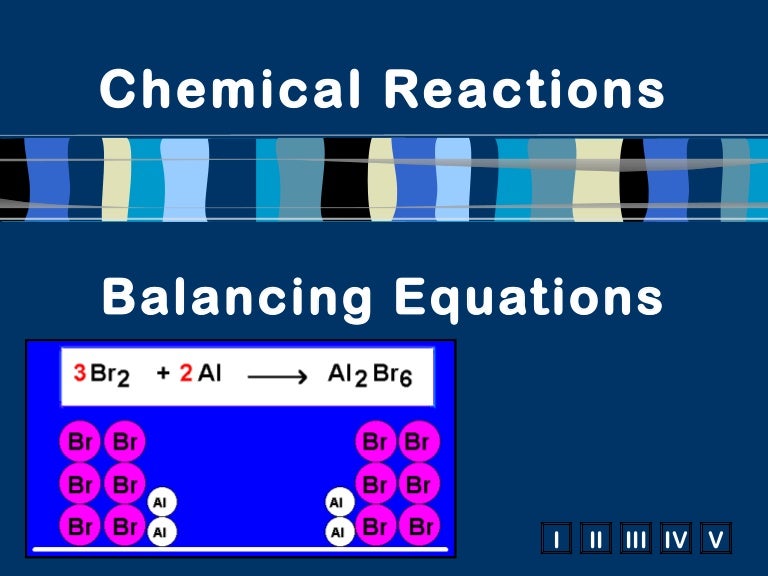 Balancing equations