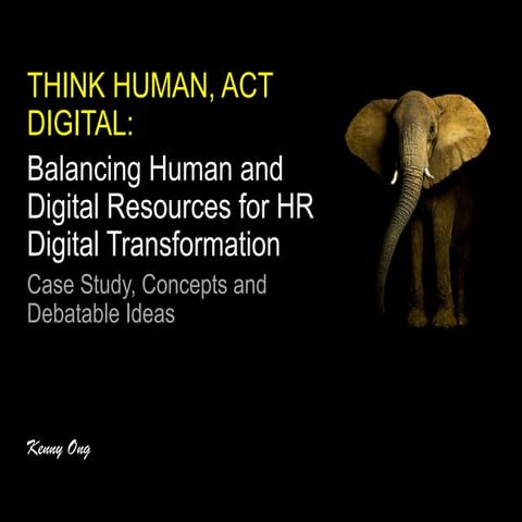Balancing Human and Digital Resources for HR Digital Transformation
