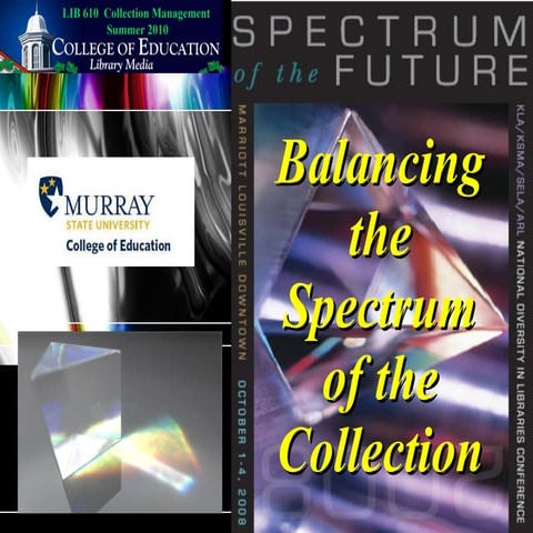 Balancing the spectrum of the collection 2003 