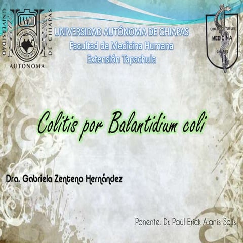 Colitis por Balantidium coli