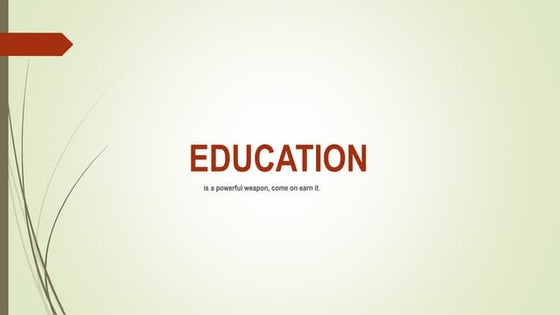 Importance of education | PPT | Education