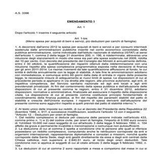 Baldassarri testi emendamenti dl 95...