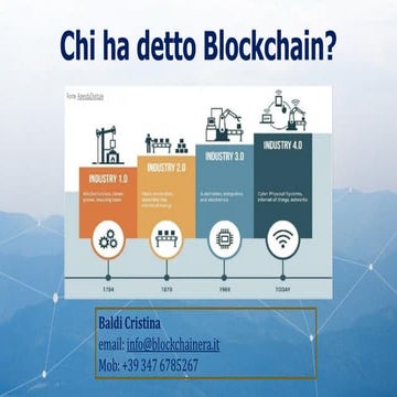 Cristina Baldi - Chi ha detto Blockchain? - Rinascita Digitale | DAY #4