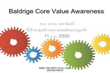 Baldrige awareness series 8 management by fact | PPT