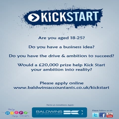 Baldwins kick start poster